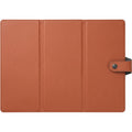 Yfbdr Three-Panel Folding Travel Mouse Pad with Snap Strap 330 x 240 mm Terracotta - Product view