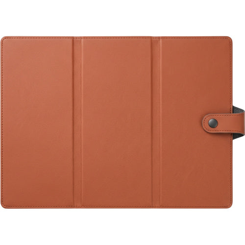 Yfbdr Three-Panel Folding Travel Mouse Pad with Snap Strap 330 x 240 mm Terracotta - Product view