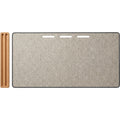 Yfbdr Wool-Blend Felt Desk Mat with Cable Slots and Cork Rail 800 x 360 mm Stone - Product view